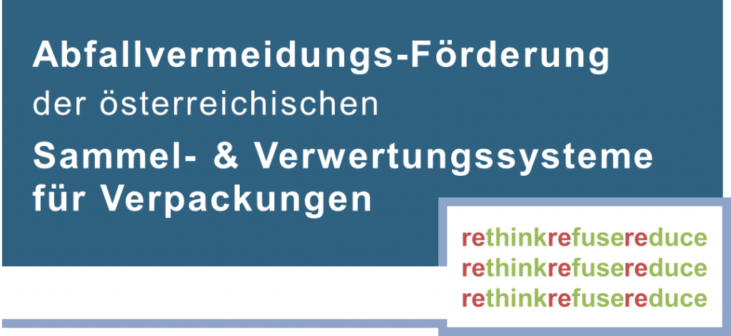 Logo Abfallvermeidungs-Förderung der österr. Sammel- & Verwertungssysteme f. Verpackungen